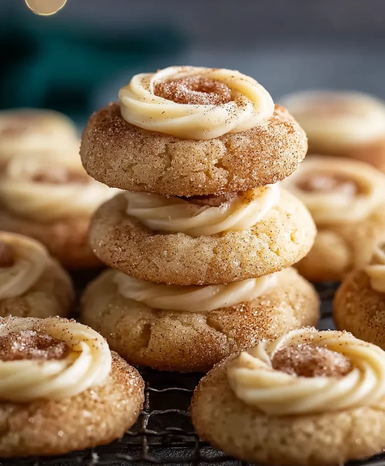 Eggnog Snickerdoodle Thumbprint Cookies-Festive Flavor