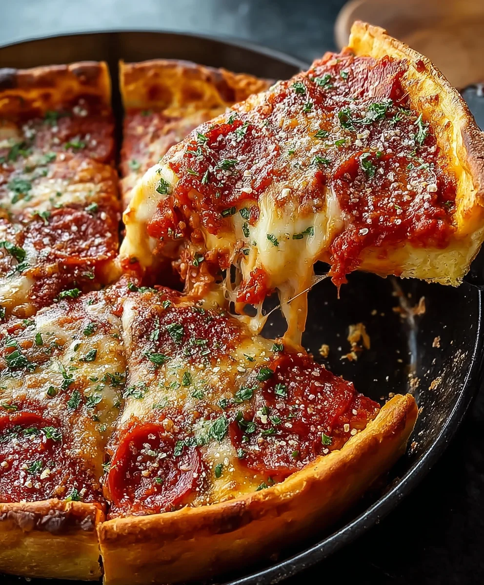 Authentic Chicago Deep Dish Pizza Recipe-The Ultimate Bite