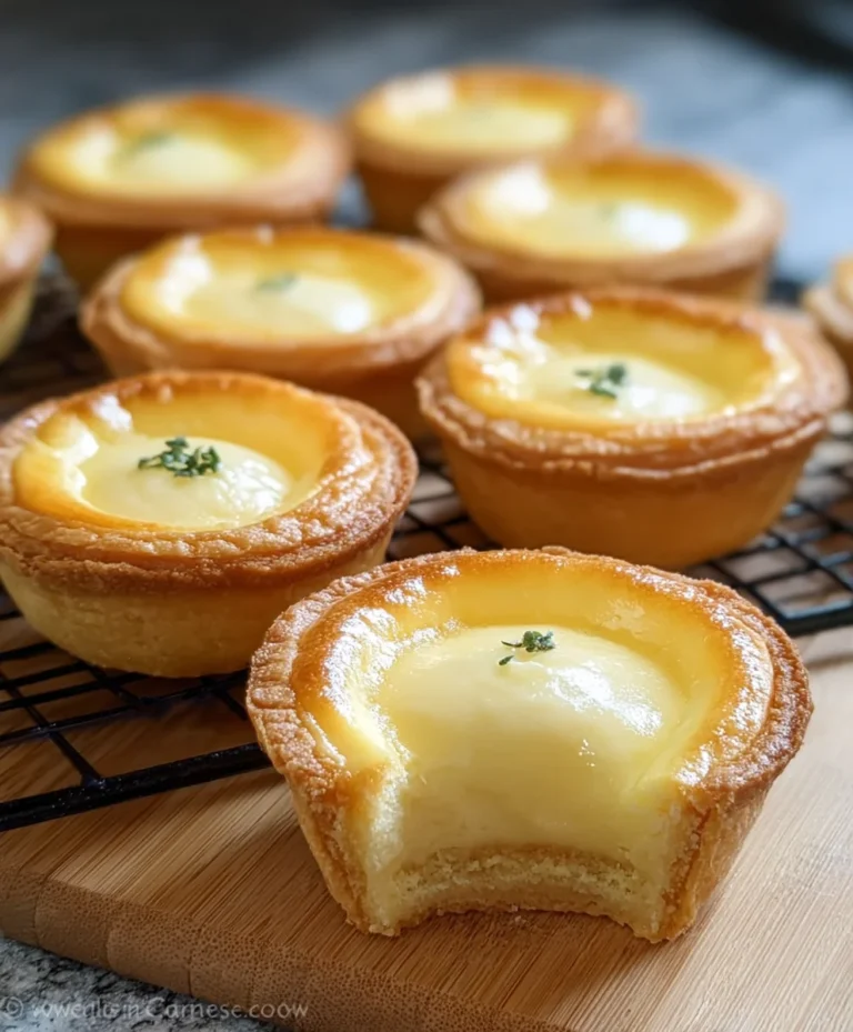 Melty Japanese Cheese Tarts- Easy & Delicious Recipe