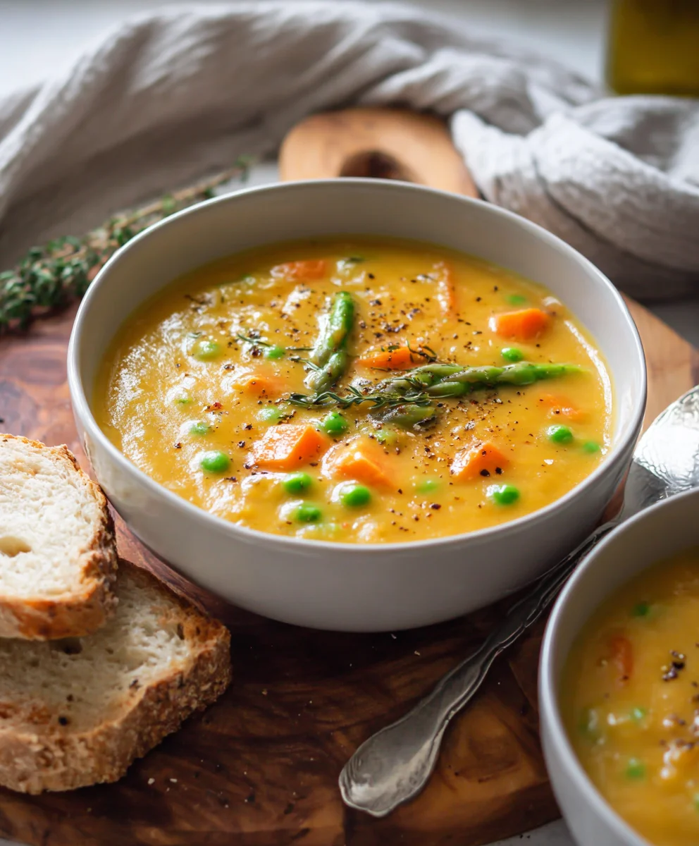 One-Pot Creamy Vegetable Soup- Easy & Delicious