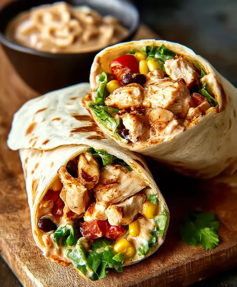 Easy Southwest Chicken Wrap Recipe- Flavorful Quick Lunch