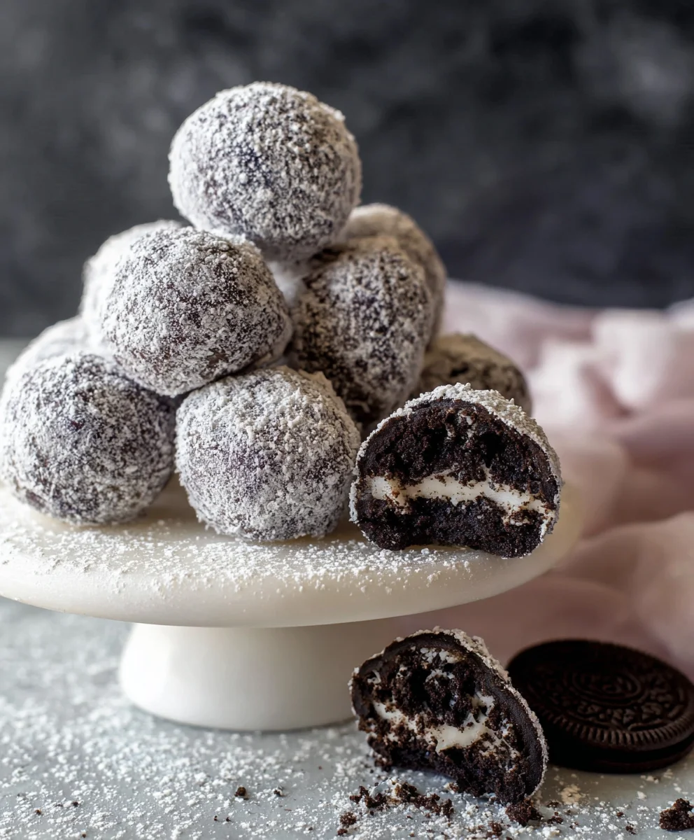 Snowball Oreo Cookie Balls-Easy No-Bake Treat