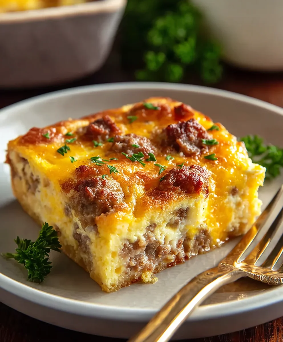 Easy Beef Sausage Egg Casserole Recipe