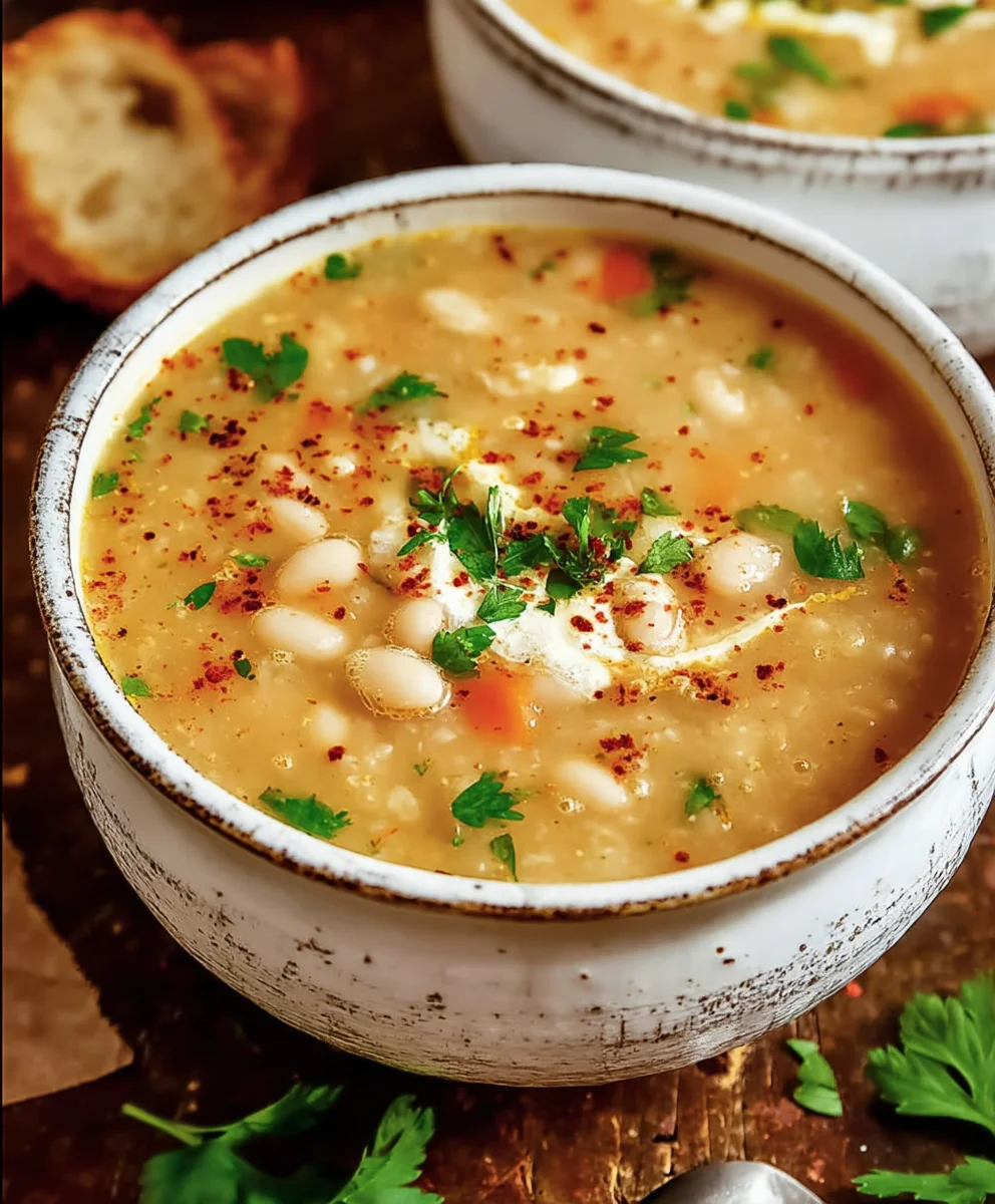 Hearty Mediterranean White Bean Soup Recipe