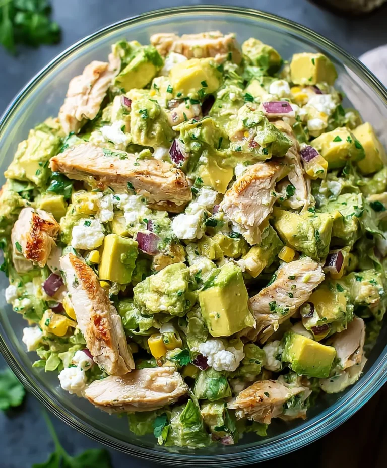 Creamy Avocado Chicken Salad – Healthy & Delicious