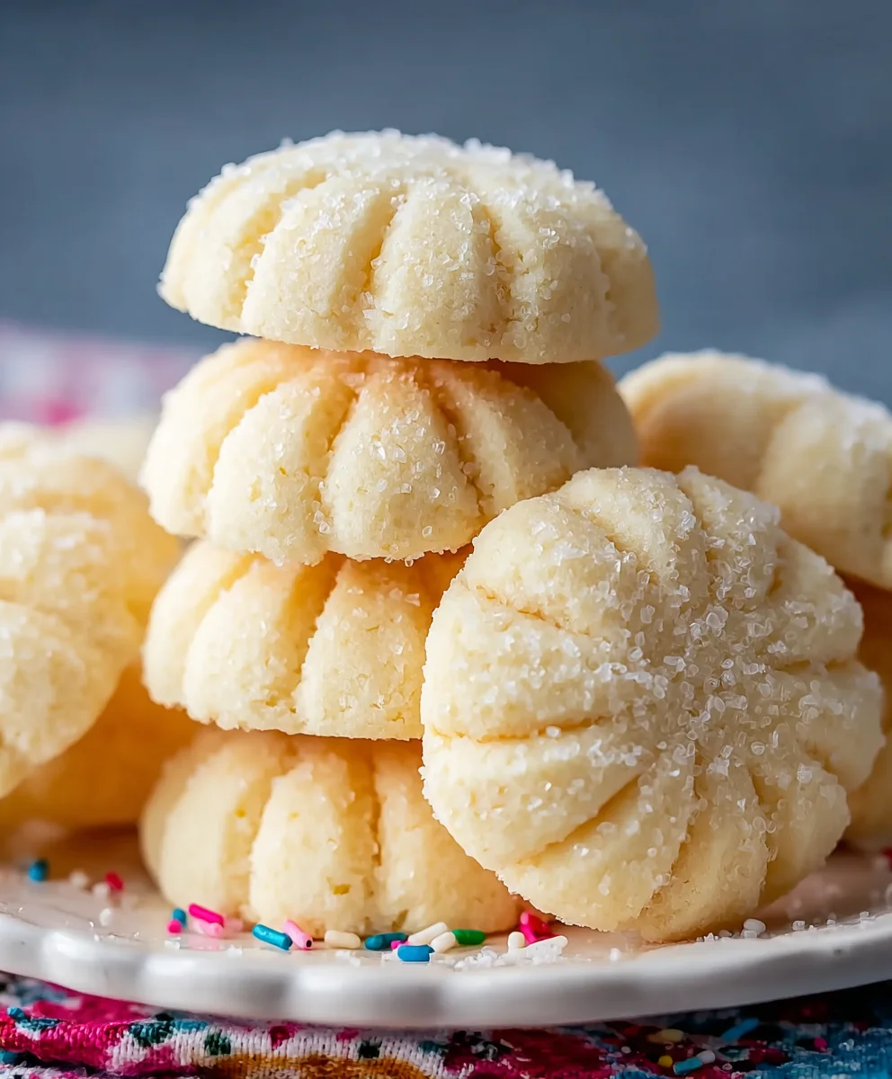 Melt-in-Your-Mouth Whipped Shortbread Cookies