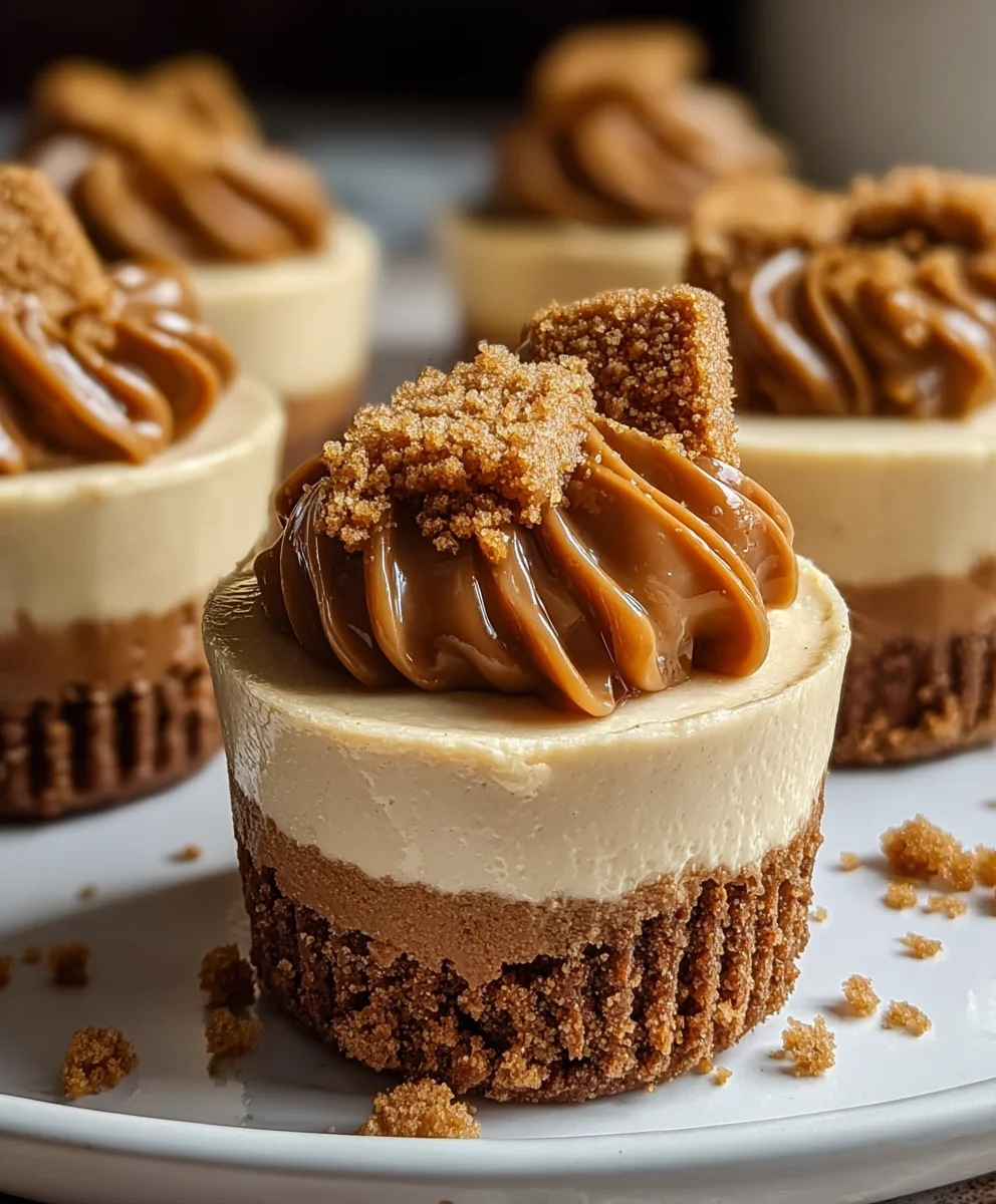 Biscoff Mini Cheesecakes - Decadent & Easy Treat