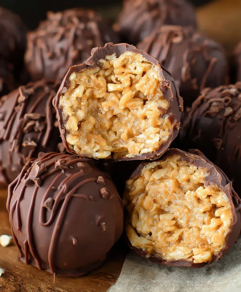 Easy Peanut Butter Rice Krispie Balls – No Bake Treat