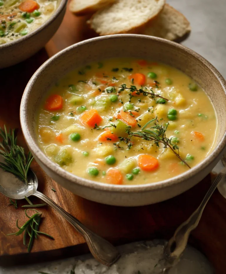 One-Pot Creamy Vegetable Soup- Easy & Delicious
