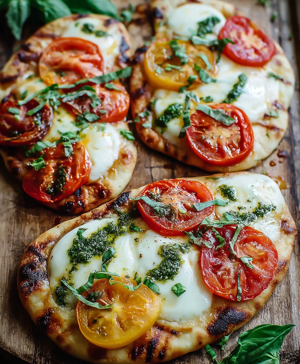 Easy Caprese Naan Pizza- Quick & Delicious Summer Meal