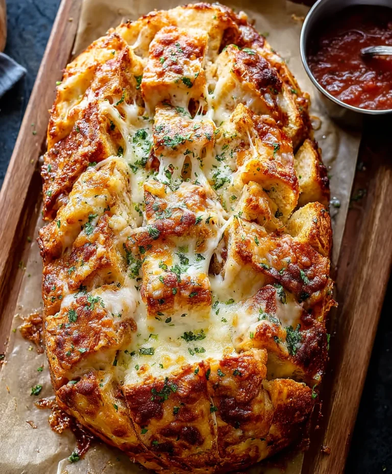 Cheesy Pull-Apart Pizza Bread- Easy Family Favorite