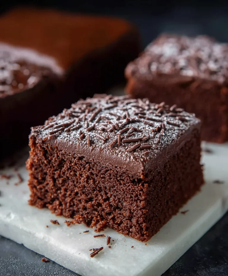 Old School Chocolate Traybake Cake-Easy Homemade Treat