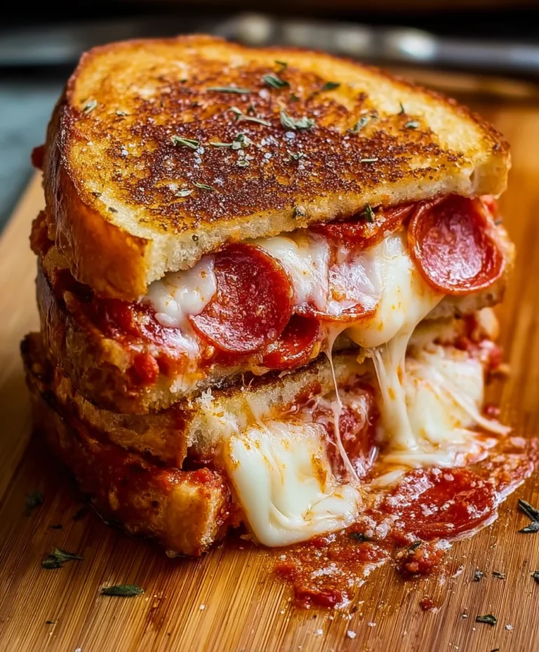 Quick Grilled Cheese Pizza Sandwich- Easy Recipe