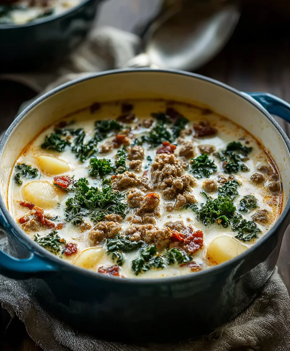 Easy Beef Zuppa Toscana - Creamy & Delicious