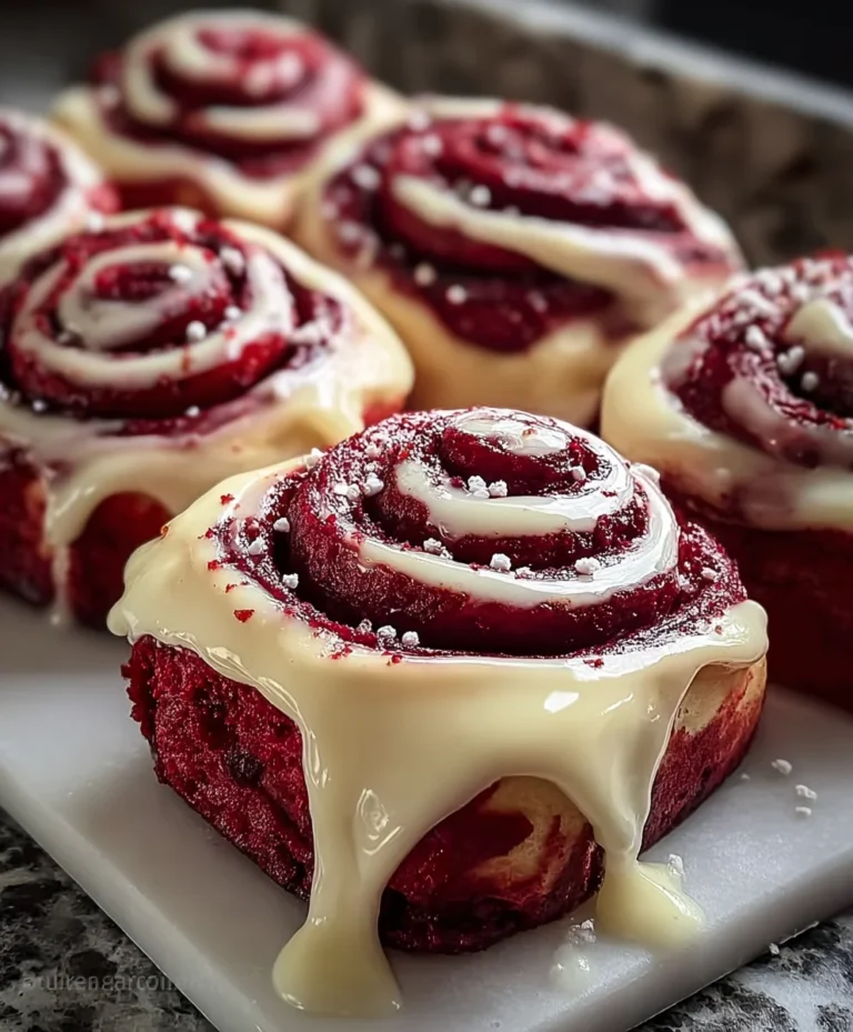 Red Velvet Cinnamon Rolls-Decadent Cream Cheese Frosting