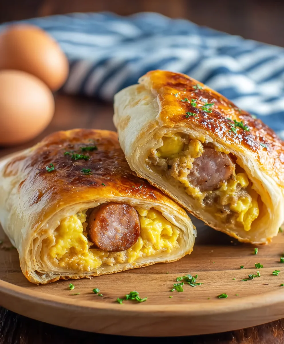 Sausage Egg Breakfast Roll Ups Easy Morning Treat