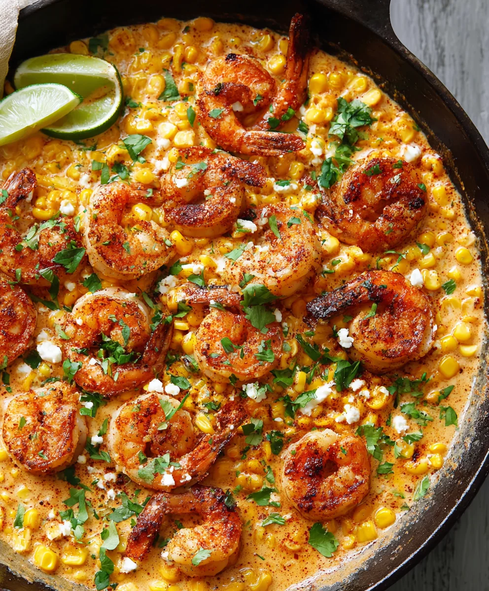 Shrimp Creamed Corn One-Pan Minute Meal