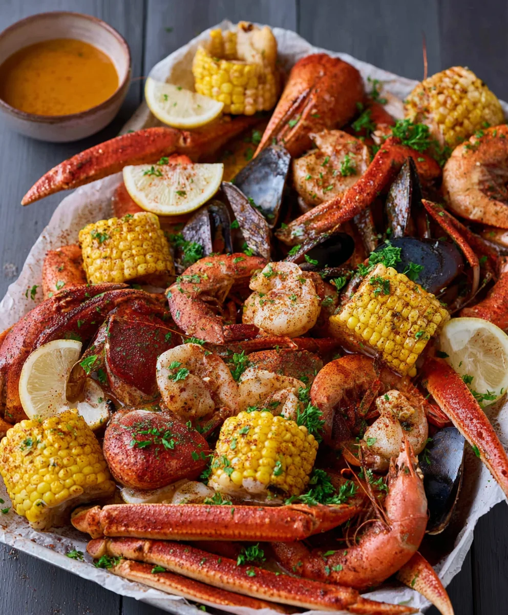 Spicy Cajun Seafood Boil-Garlic Butter Flavor