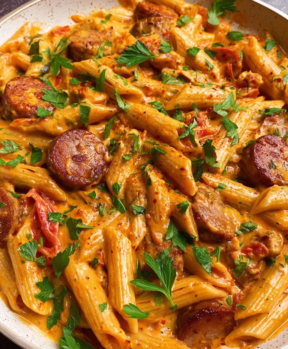 One Pot Creamy Beef Cajun Pasta Quick Recipe