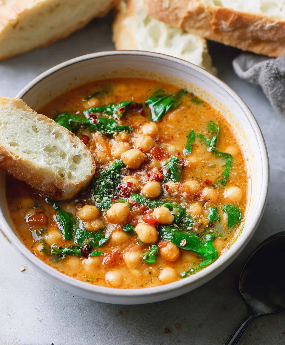 Hearty Tuscan Garbanzo Bean Soup Recipe