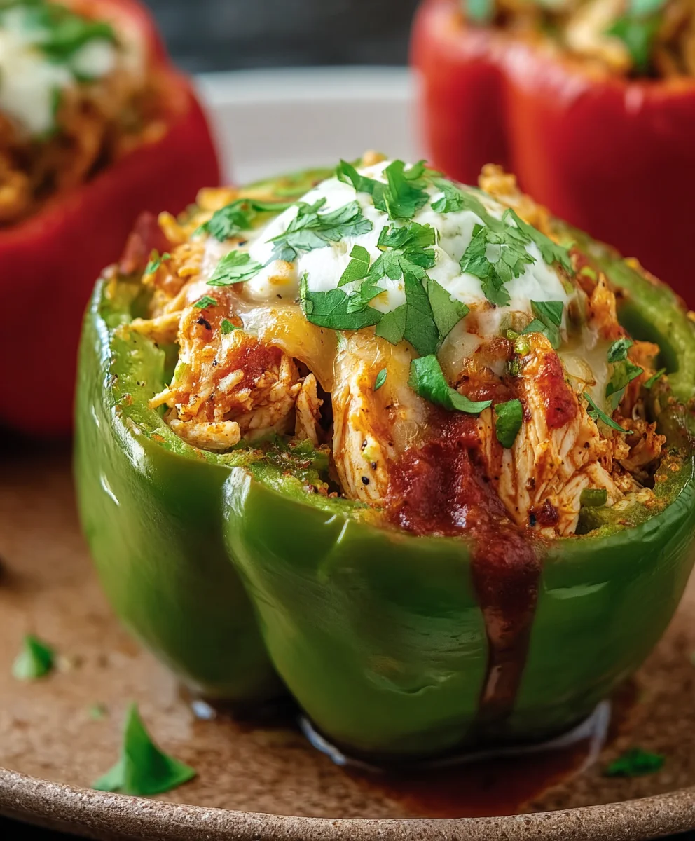 Easy Chicken Stuffed Peppers Recipe - Delicious & Simple