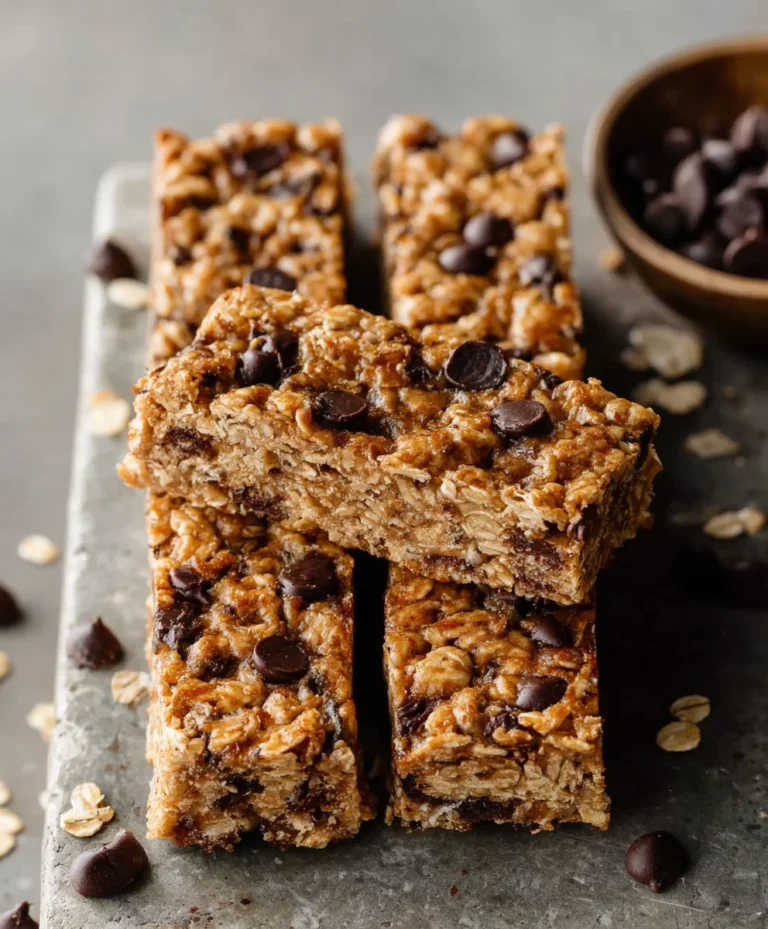Soft-Baked Peanut Butter Granola Bars-Easy Recipe