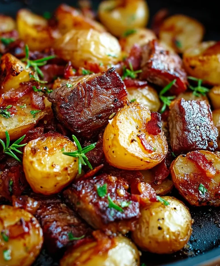 Honey Beef Beef Bacon Roasted Potatoes Recipe