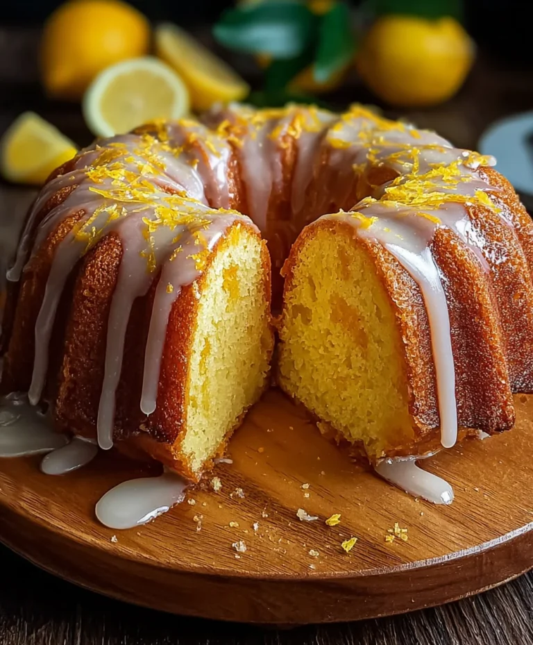 Moist Lemon Bundt Cake Recipe-Easy & Delicious
