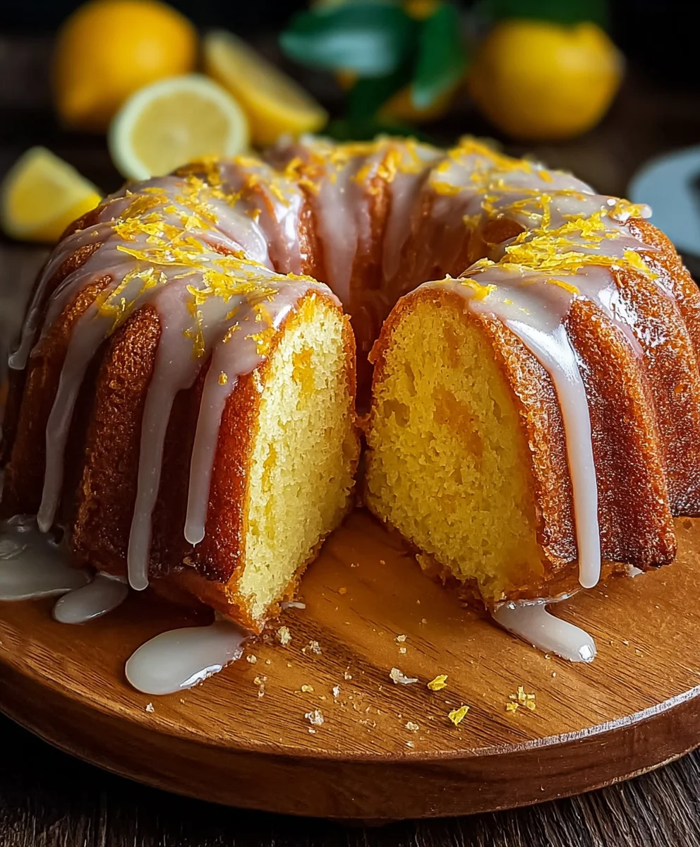 Moist Lemon Bundt Cake Recipe-Easy & Delicious