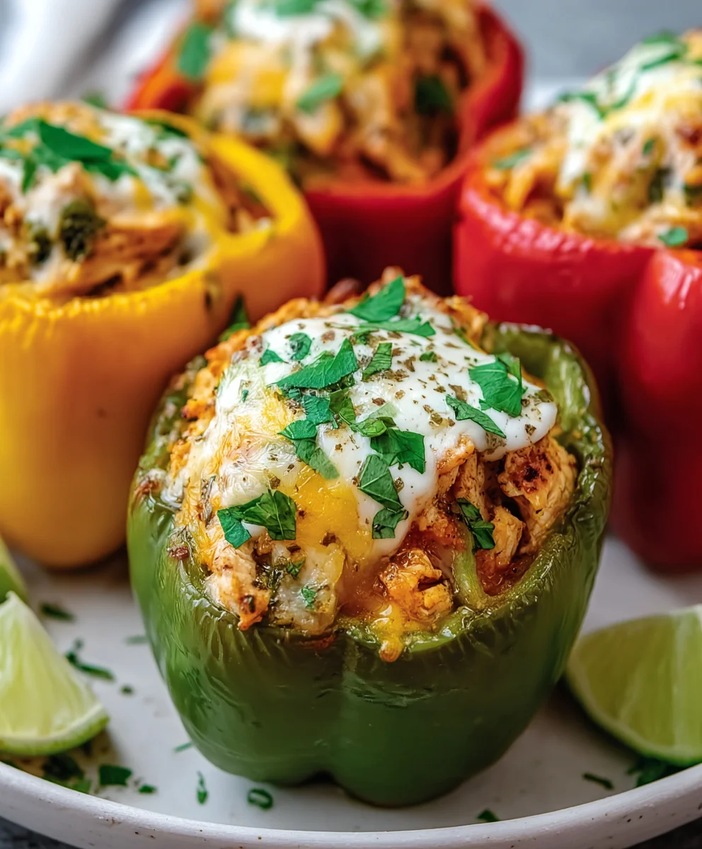 Easy Chicken Stuffed Peppers Recipe - Delicious & Simple