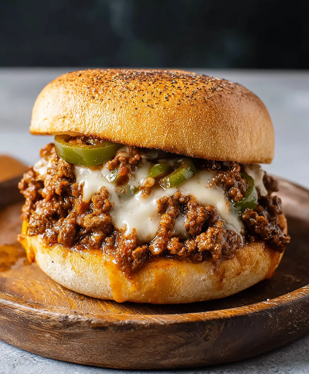 Philly Cheesesteak Sloppy Joes - Easy Beef Recipe