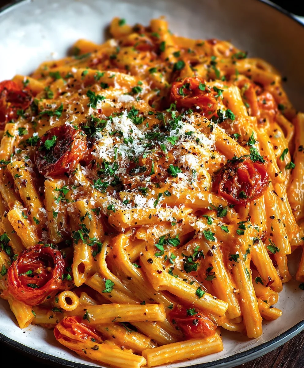 Creamy Tomato Garlic Pasta - Easy & Delicious Recipe