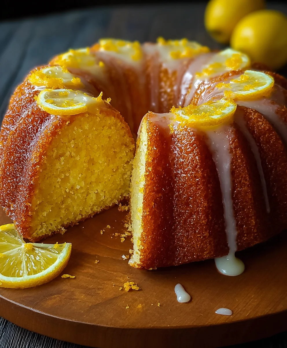 Moist Lemon Bundt Cake Recipe-Easy & Delicious