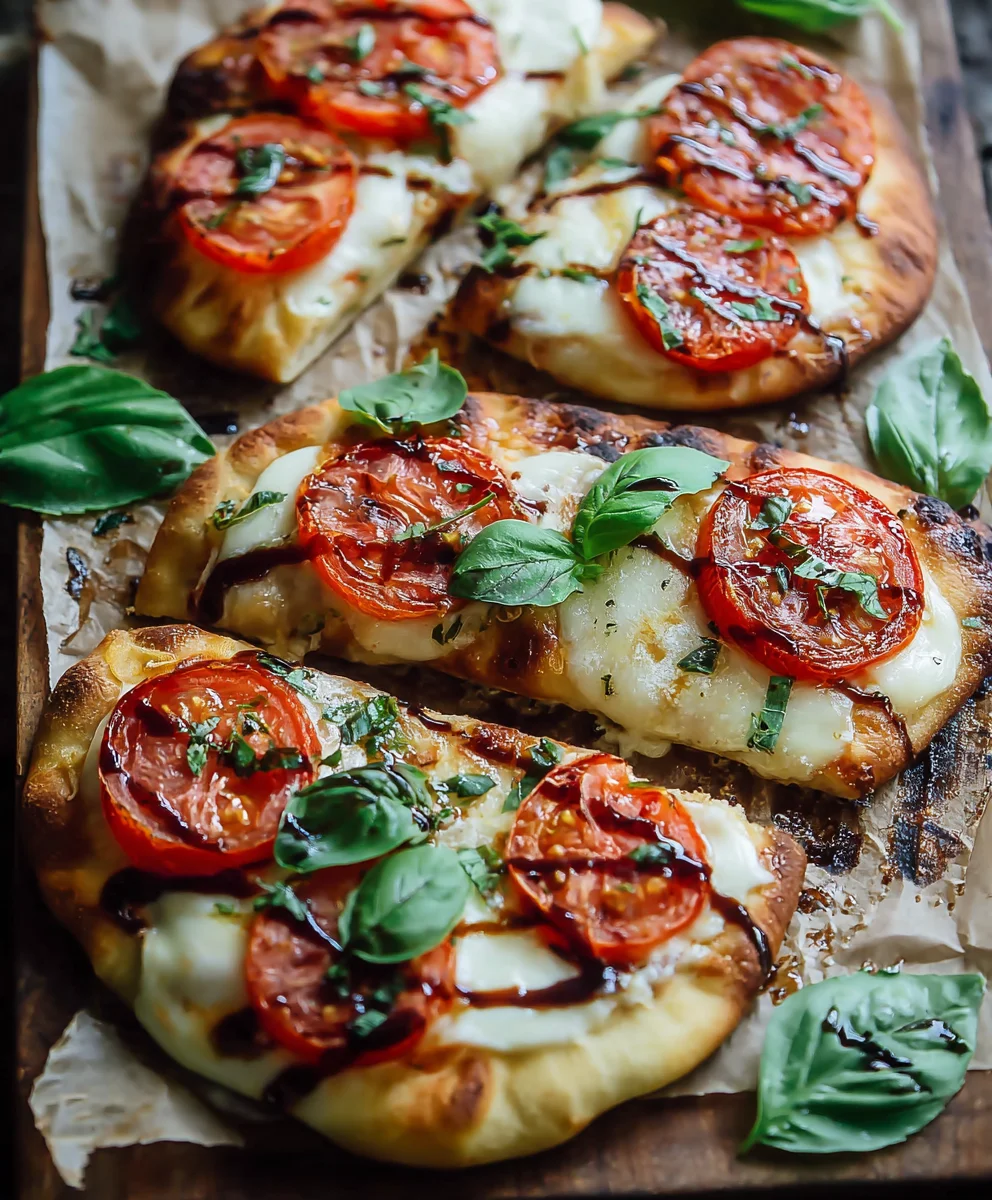 Easy Caprese Naan Pizza- Quick & Delicious Summer Meal