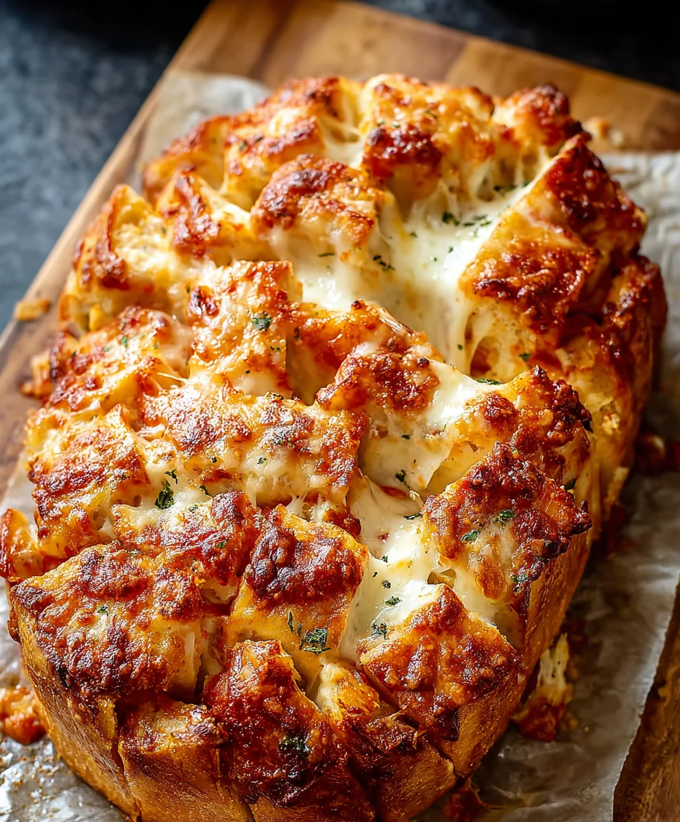 Cheesy Pull-Apart Pizza Bread- Easy Family Favorite