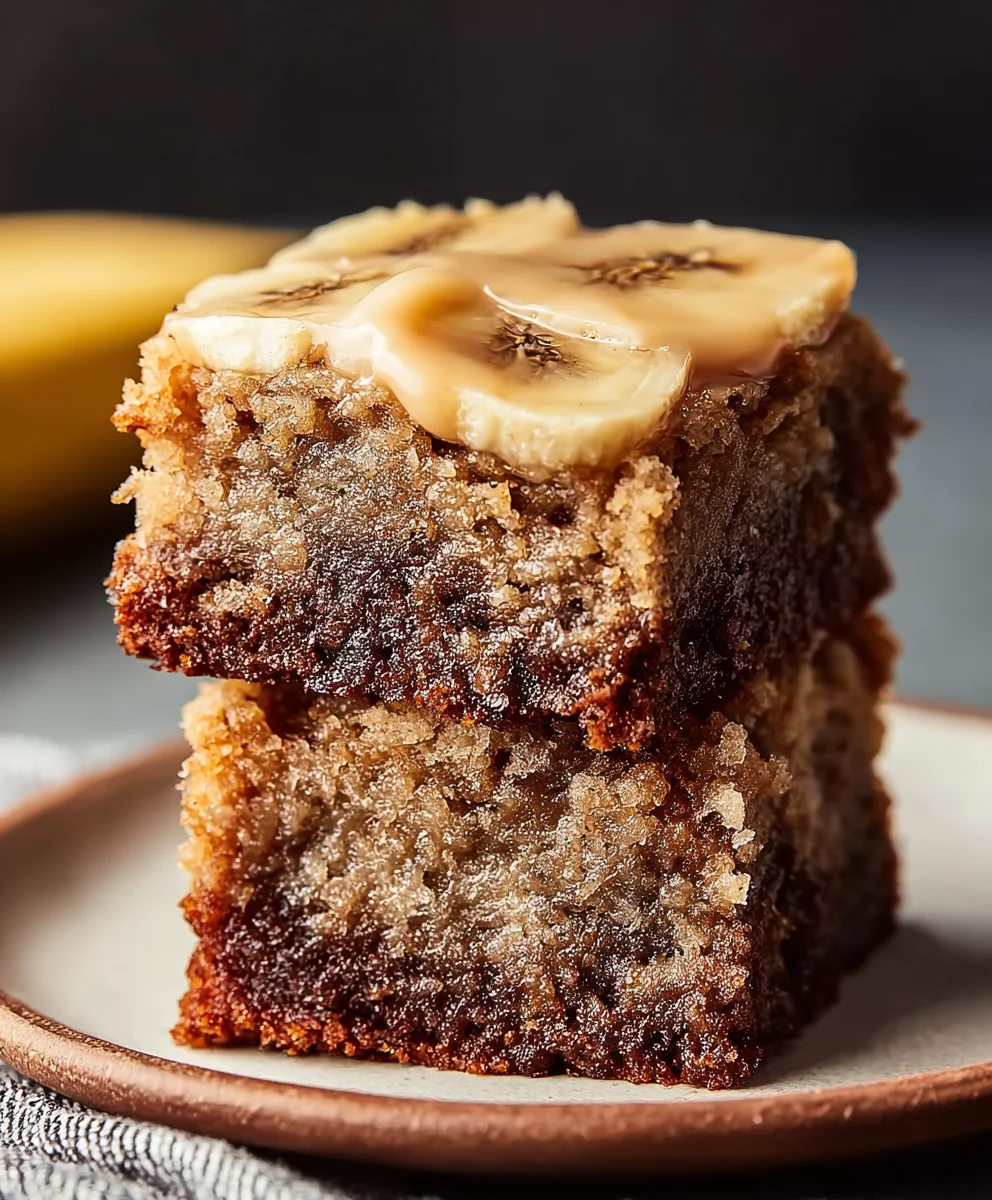 Homemade Banana Bread Brownies - Delicious Fudgy Bites