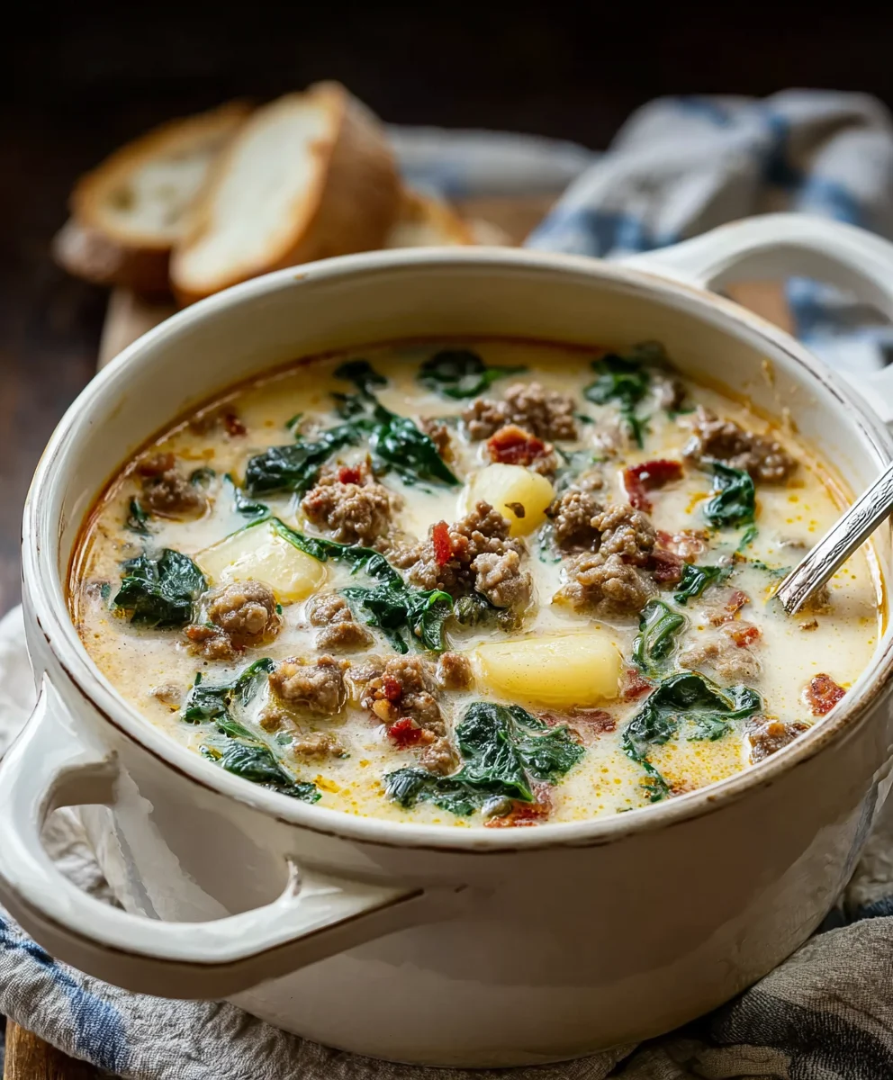 Easy Beef Zuppa Toscana - Creamy & Delicious