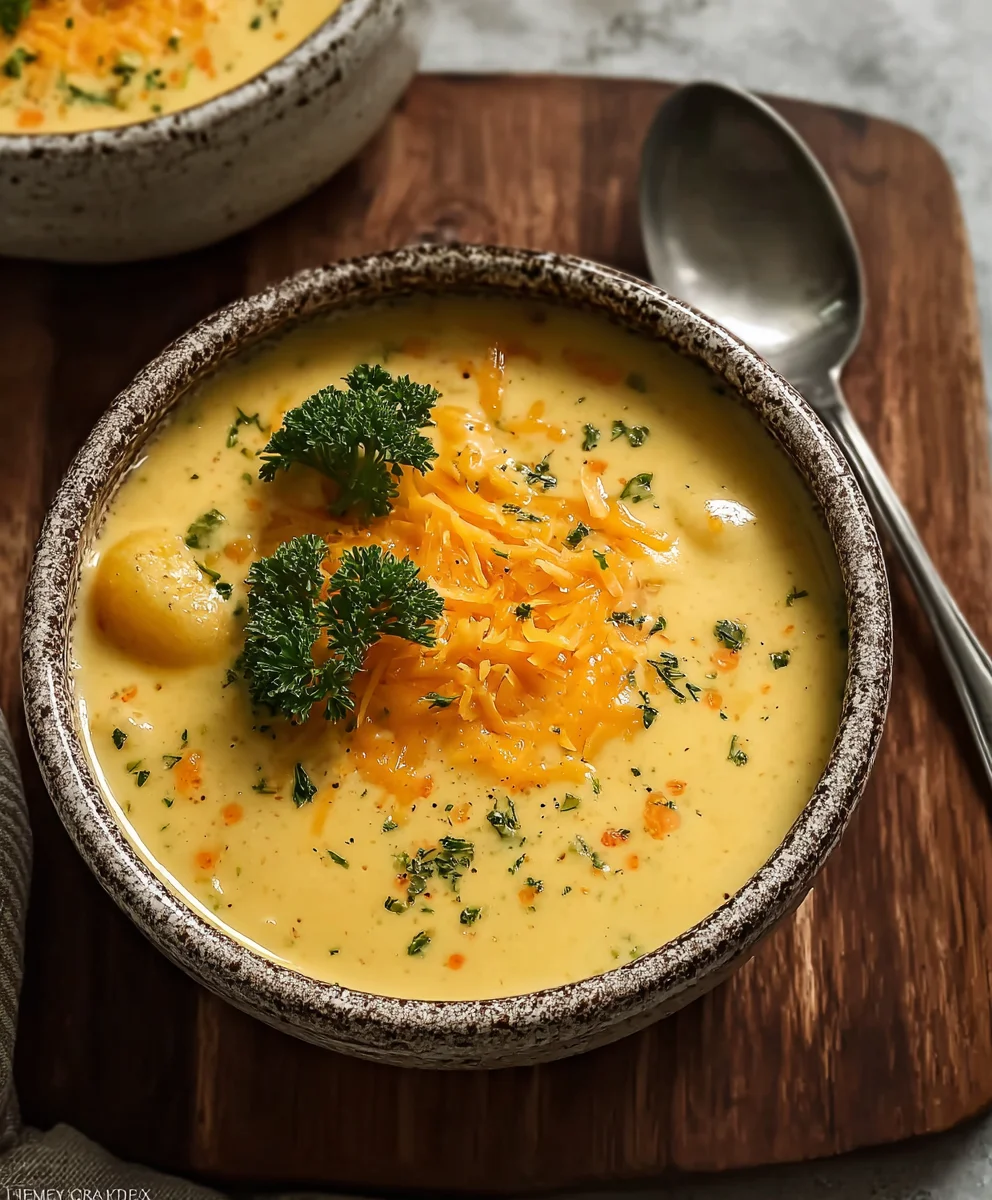 Creamy Cheesy Soup Recipe-Comfort Food