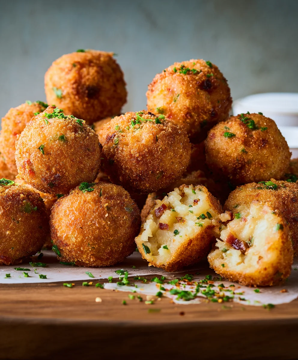 Crispy Fried Mashed Potato Balls- Easy Appetizer
