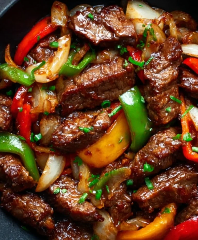 Easy Pepper Steak Recipe – Bell Peppers & Onion