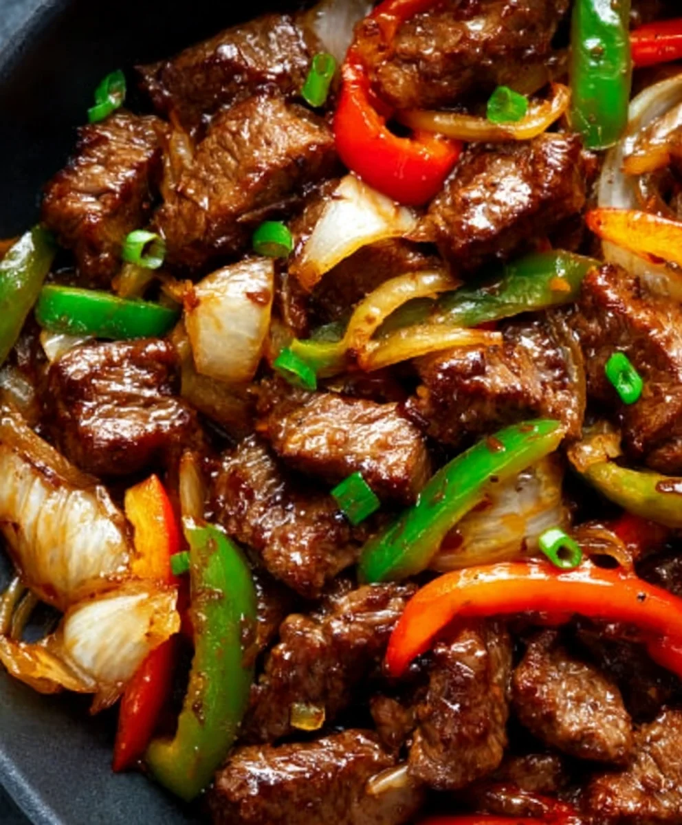 Easy Pepper Steak Recipe - Bell Peppers & Onion