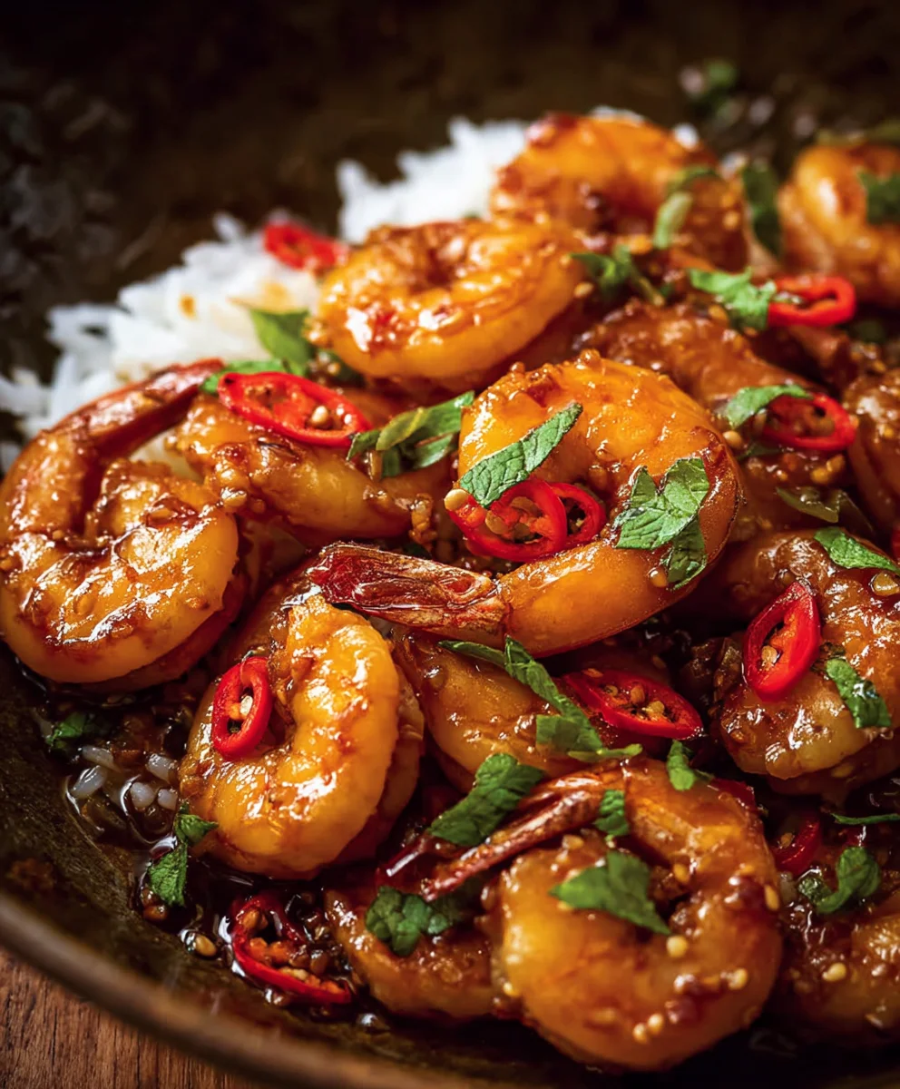 Spicy Chilli Garlic Prawns - Quick & Flavorful Recipe