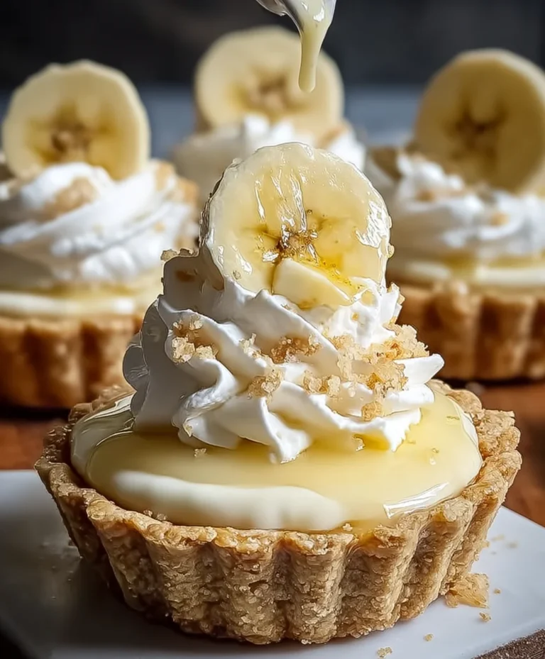 Mini Banana Cream Pies-Easy Delicious Dessert