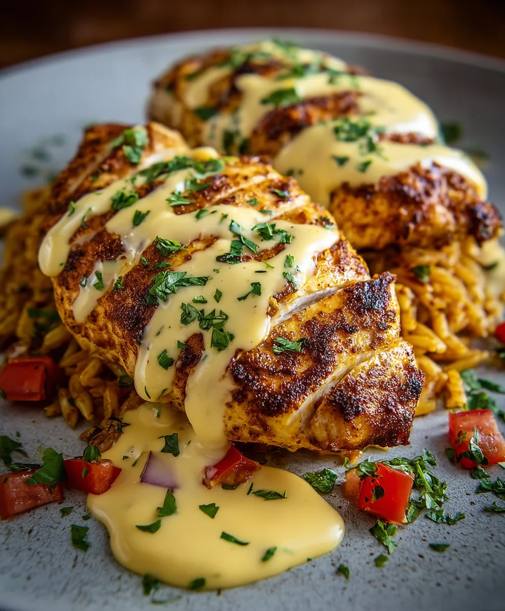 Easy Mexican Spiced Chicken Cheese Sauce Recipe