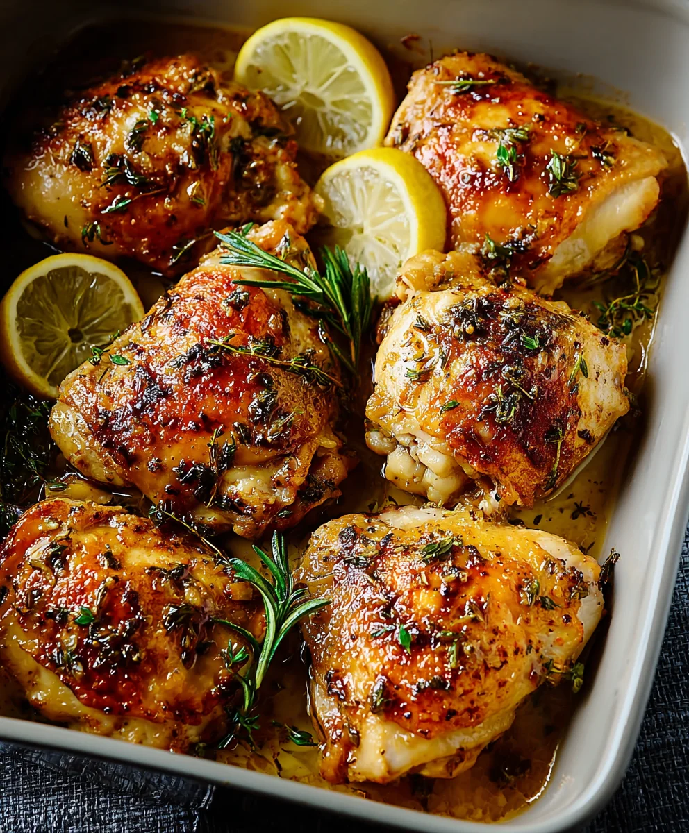Easy Baked Lemon Butter Chicken Recipe