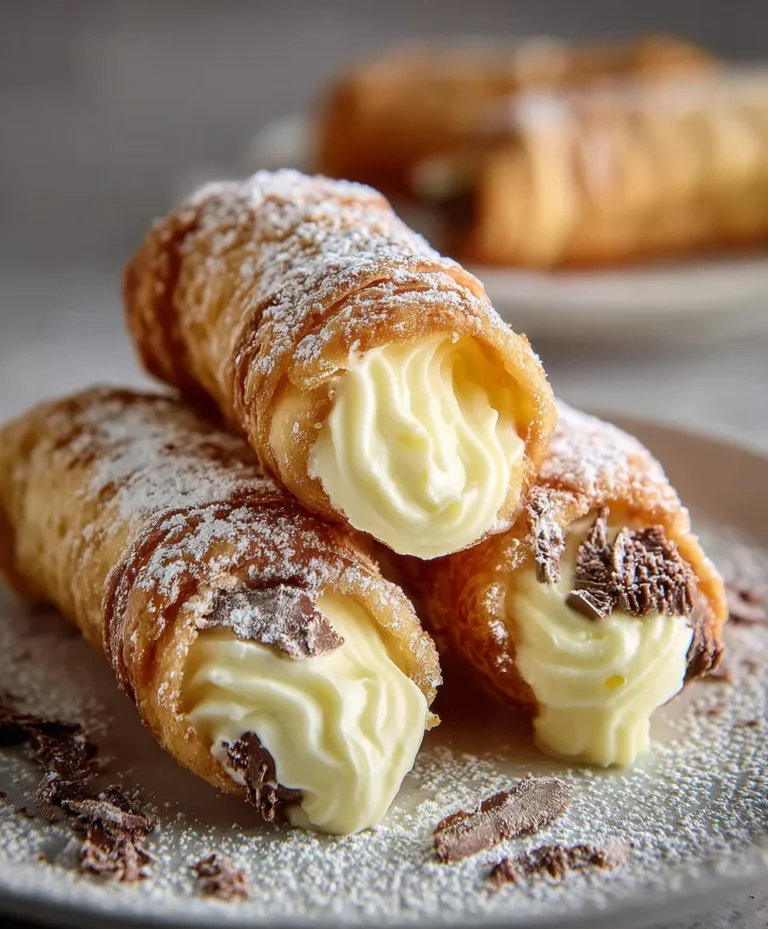 Easy Italian Cream Stuffed Cannoncini Recipe