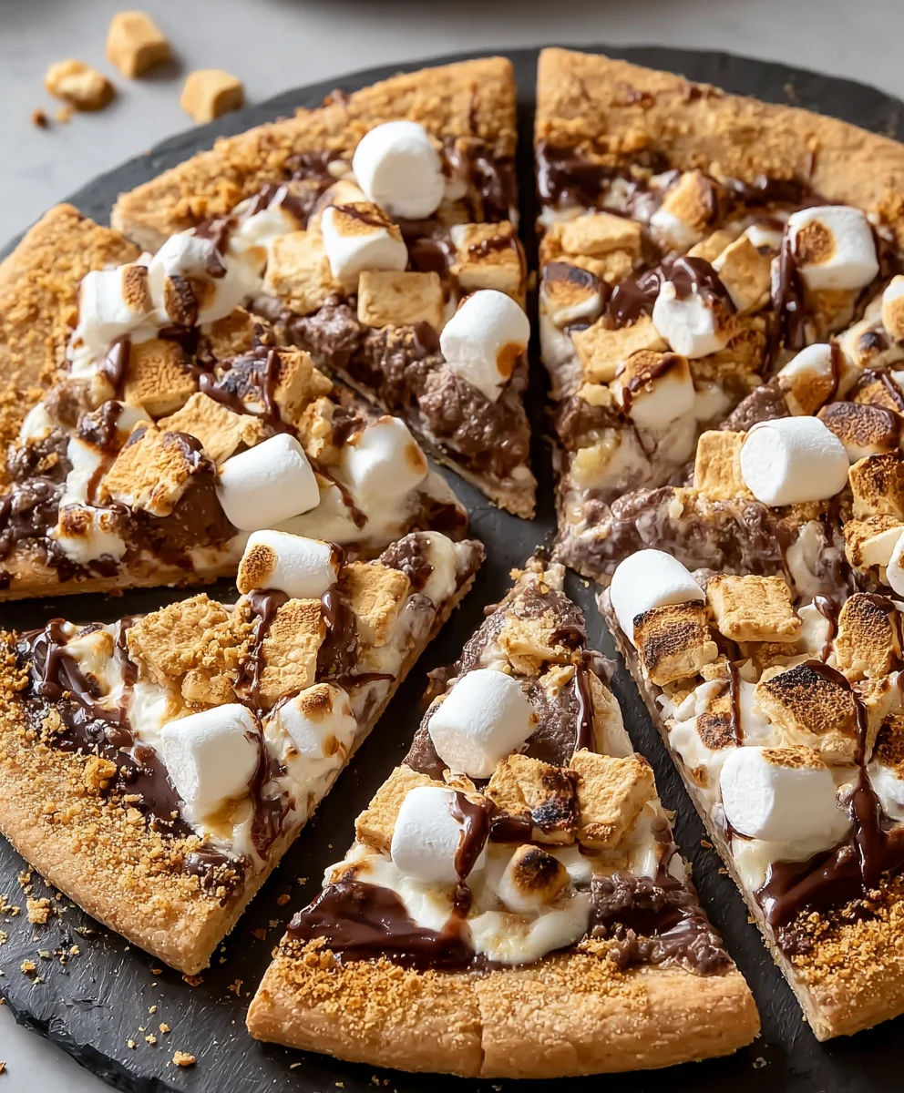 Easy Smores Pizza Recipe - Dessert Lovers Delight