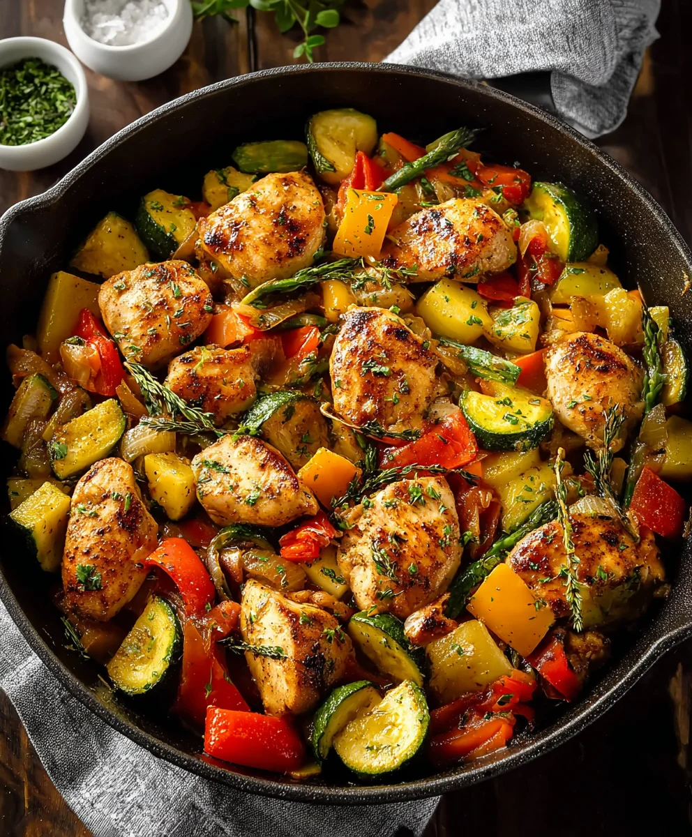 Easy Chicken and Vegetable Skillet Recipe