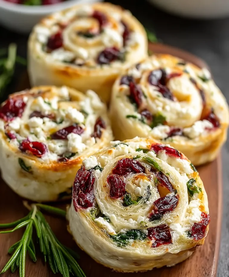 Cranberry Feta Pinwheels Easy Appetizer Recipe