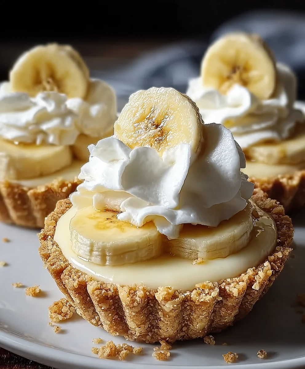 Mini Banana Cream Pies-Easy Delicious Dessert